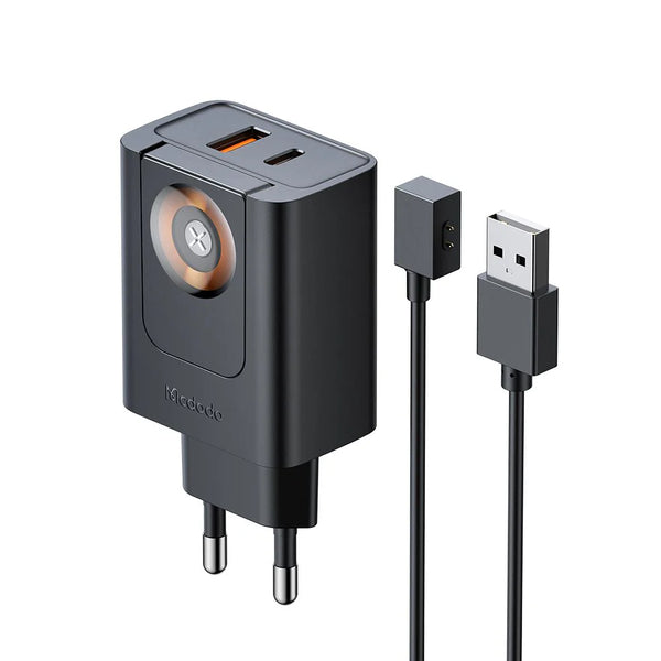 Mcdodo 30W 2 in 1 Travel Charger With Built-in Apple Watch Charger