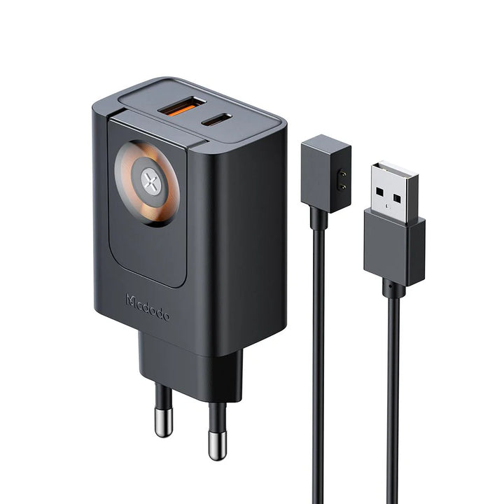 Mcdodo 30W 2 in 1 Travel Charger With Built-in Apple Watch Charger