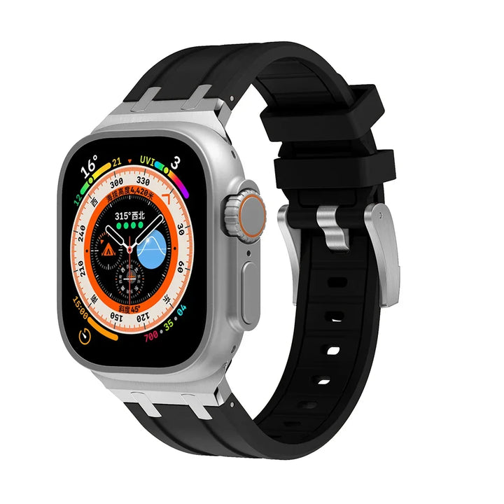Rubber Ultra Black Buckle for Apple Watch