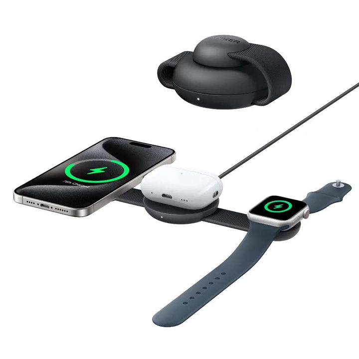 Anker Ultra-Compact 3-in-1 Qi2 Charger