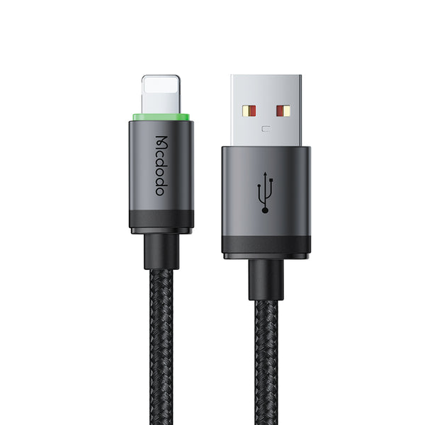 Mcdodo Usb A To Lightning Cable With Charging Light 1 M Black