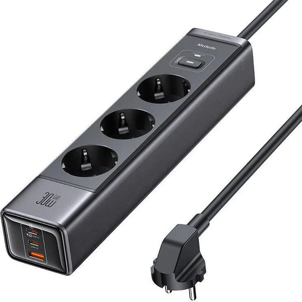 Mcdodo 6-in-1 30W GaN Surge Protection Power Strip (EU)