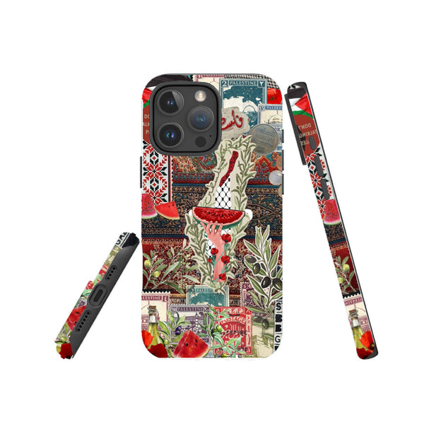 Palestine Map & Symbols Phone Case
