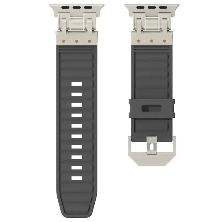 Rubber Titanium Band for Apple Watch