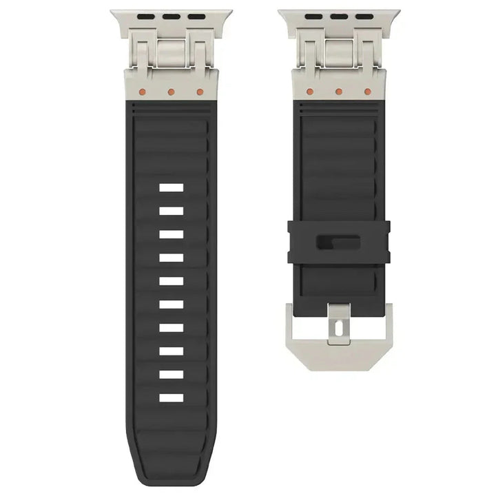 Rubber Titanium Band for Apple Watch