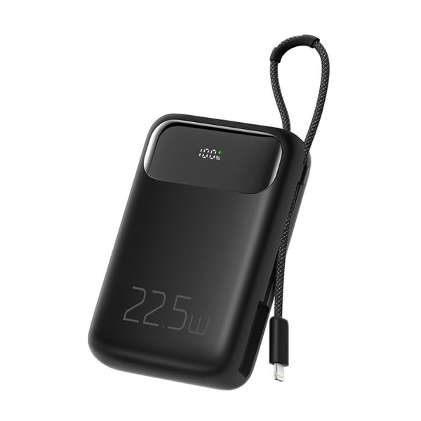 Mcdodo 22 5 W Digital Display 10000 M Ah 1 C 1 A Power Bank Built In Cable For Lightning