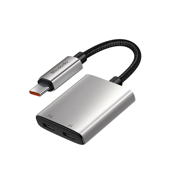 Mcdodo 2 in 1 Usb-C to Usb-C+Usb3.5mm Audio Adapter