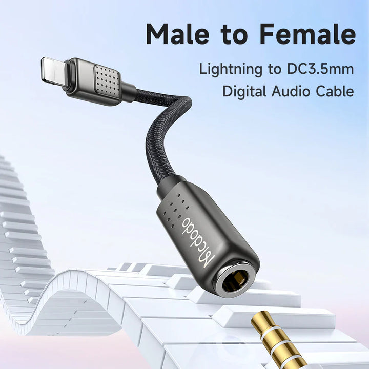 Mcdodo Lightning to Usb3.5mm cable 0.11m