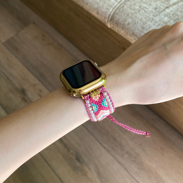 Hand Made Woven Pattern Strap For Apple Watch