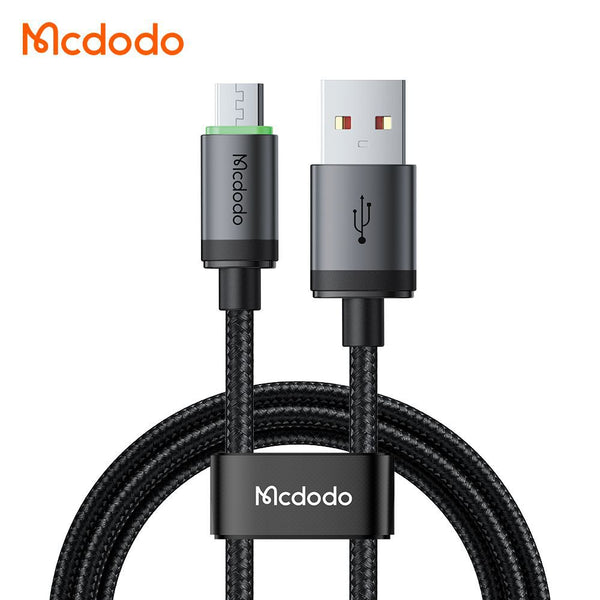 Mcdodo Usb A To Micro Usb Cable With Charging Light 1 M Black