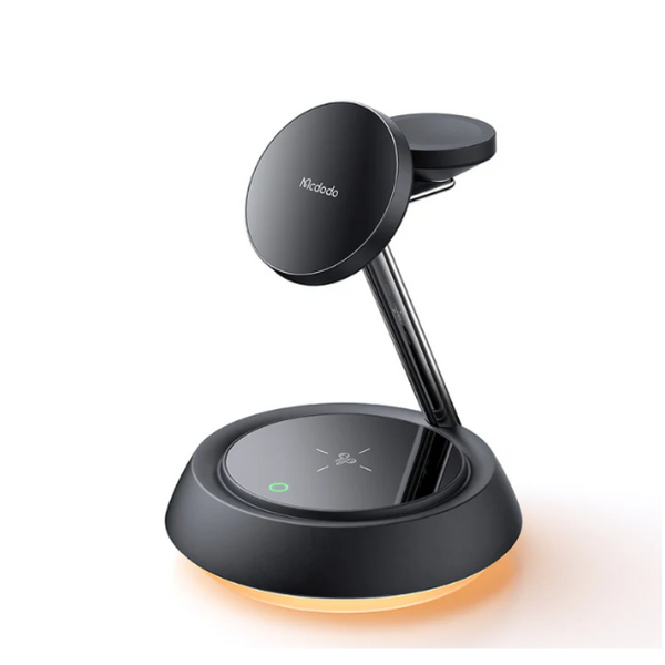 Mcdodo 3 in 1 Magnetic Wireless Charging Stand with Night Light