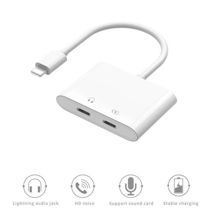 Wiwu Dual Lightning Audio Adapter LT01
