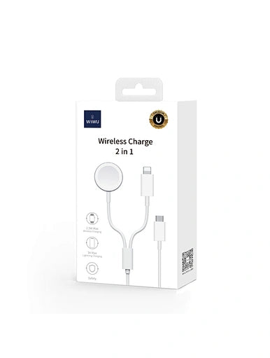 Wiwu 2-in-1 Wireless Charging Cable (Watch + iPhone)