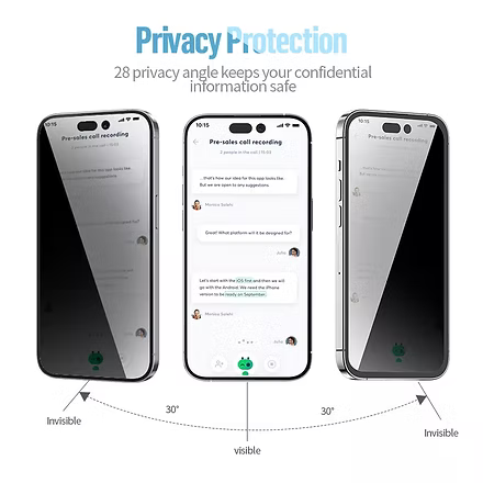 Blueo Gorilla Screen Protector For Samsung (Privacy)