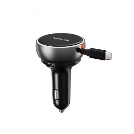 Mcdodo 80W Car Charger With Built-in Retractable Cable