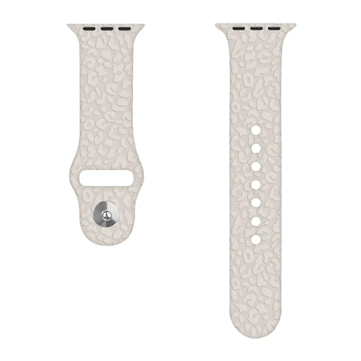 Leopard Craved Rubber Band for Apple Watch