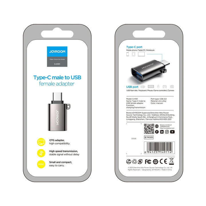 Joyroom Converter ( Usb A To Type C)