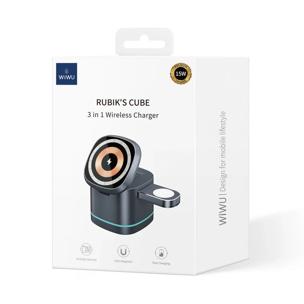 Wiwu Rubic Cube 3-in-1 Wireless Charger