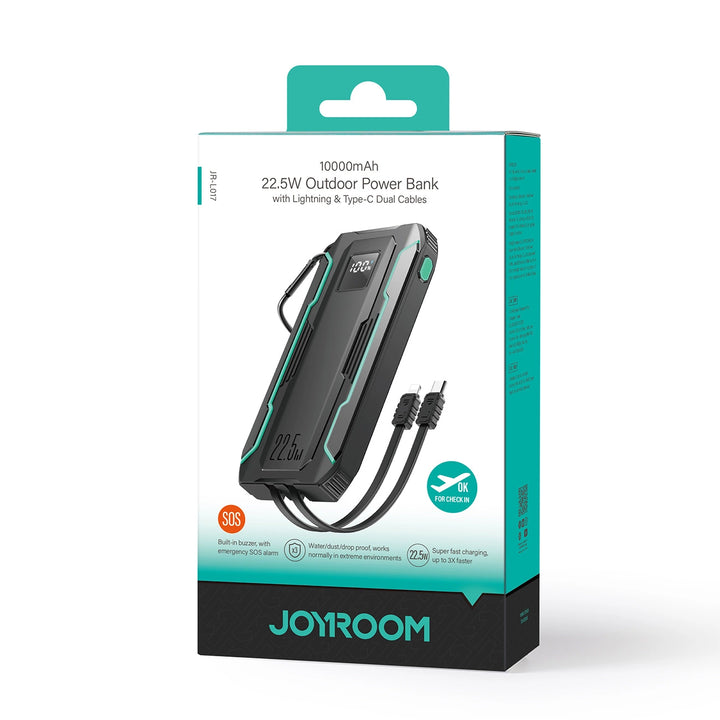 Joyroom Power Bank with Dual Cables 10K
