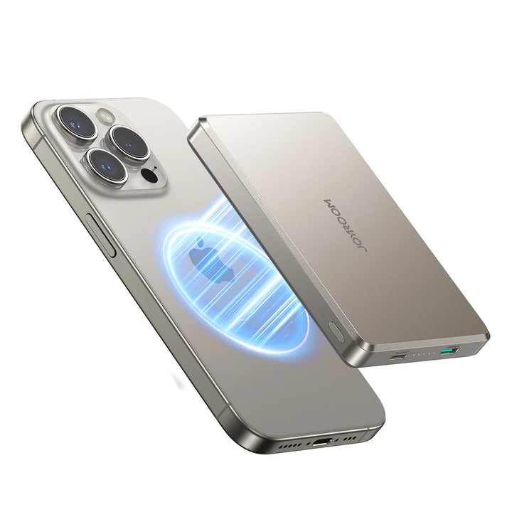 Joyroom Ultra-Slim Metal Magnetic Wireless Power Bank 5K