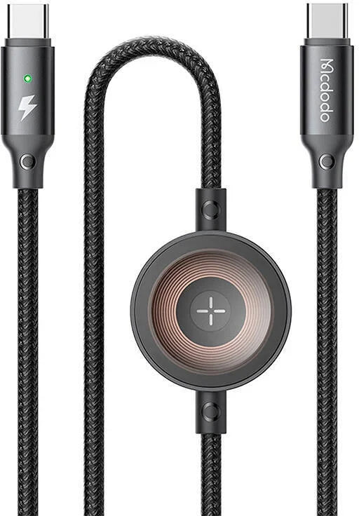 Mcdodo 2 in1 60W Usb-C to Usb-C+ Wireless Charger
for Apple Watch Cable
