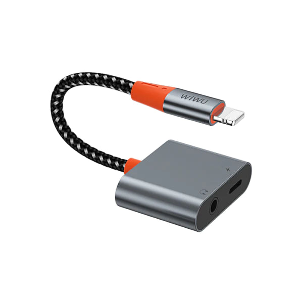 Wiwu Lightning to Lightning + 3.5mm Audio Adapter LT07