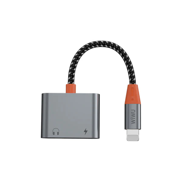 Wiwu Lightning to Lightning + 3.5mm Audio Adapter LT08