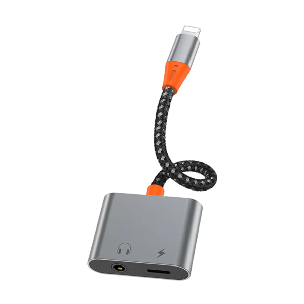 Wiwu Lightning to Lightning + 3.5mm Audio Adapter LT07