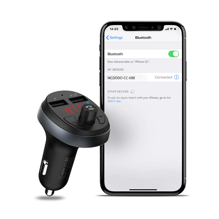 Mcdodo Bluetooht FM + 15w Car Charger