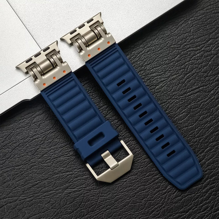 Rubber Titanium Band for Apple Watch