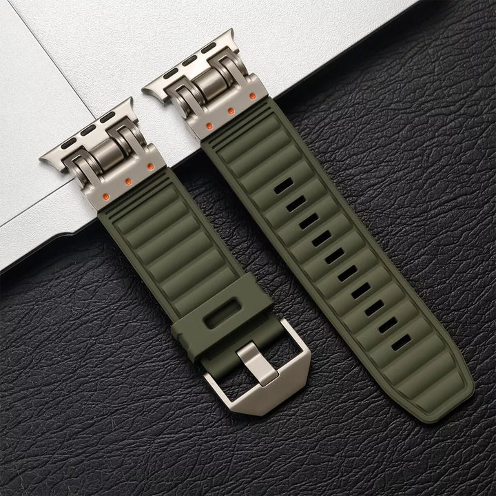 Rubber Titanium Band for Apple Watch