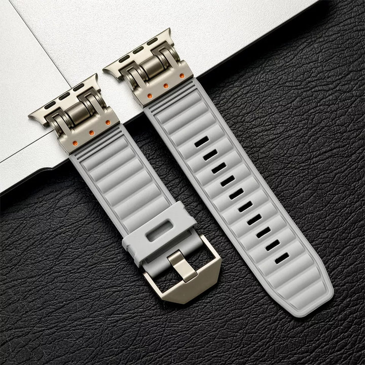 Rubber Titanium Band for Apple Watch