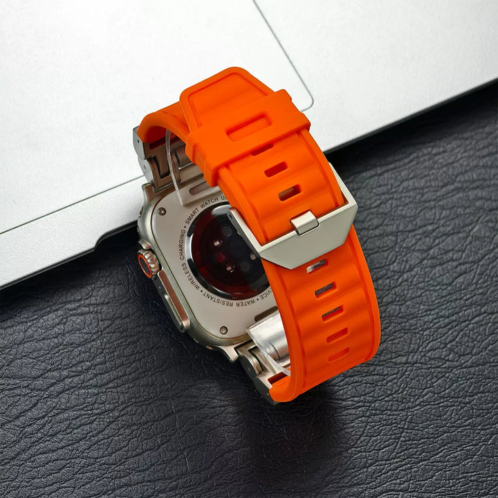Rubber Titanium Band for Apple Watch
