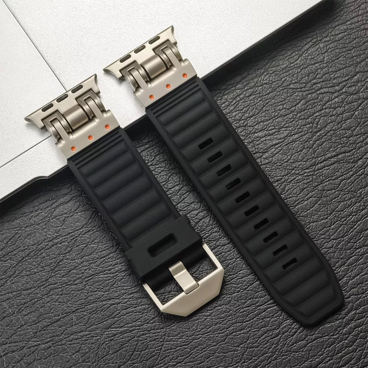 Rubber Titanium Band for Apple Watch