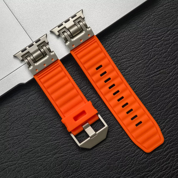 Rubber Titanium Band for Apple Watch