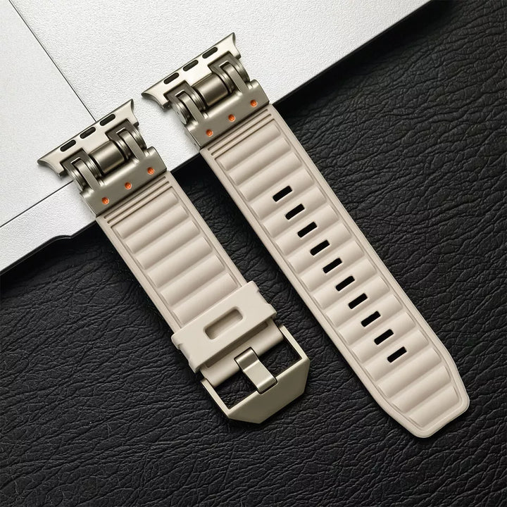 Rubber Titanium Band for Apple Watch