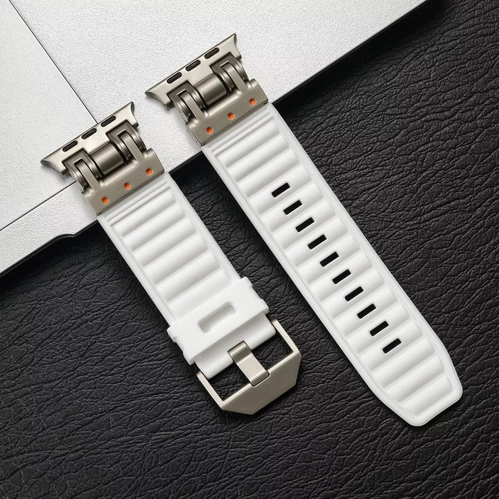 Rubber Titanium Band for Apple Watch