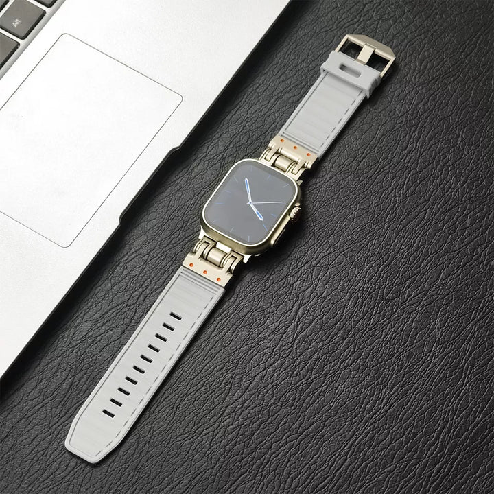 Rubber Titanium Band for Apple Watch