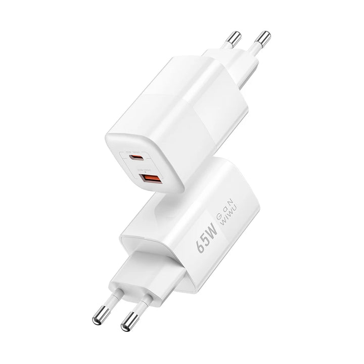 Wiwu 65W PD+QC Wall Charger (EU Plug)